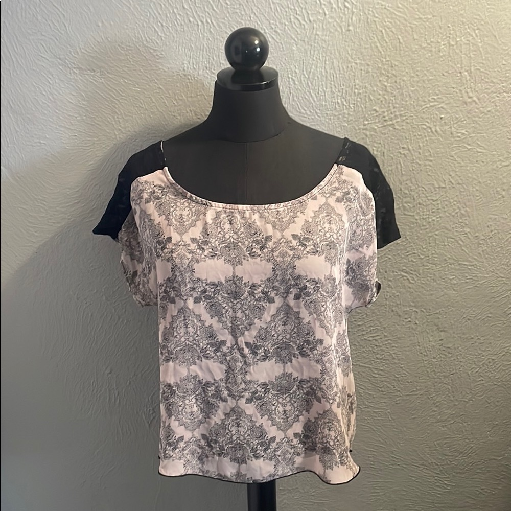 Elegant Black and White Women's Top